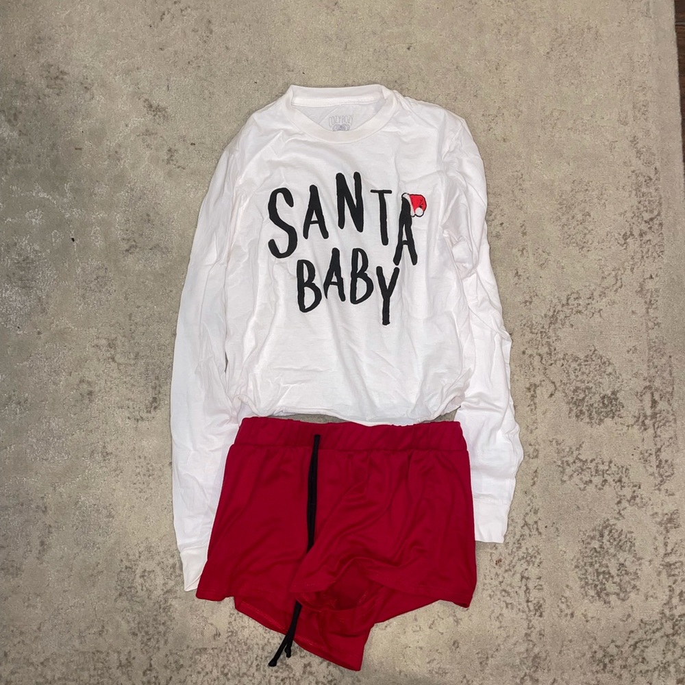 Cozy Rozy Santa Baby pajama set